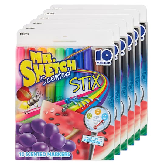 Mr. Sketch&#xAE; Scented Stix Markers, 6 Packs of 10 